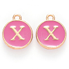 Golden Plated Alloy Enamel Charms ENAM-S118-08X-1