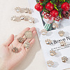 16Pcs 4 Colors Cat's Paw Print Alloy Button Pins for Jeans BUTT-GO0002-06-2