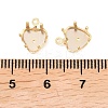 Heart Brass Sew on Prong Settings KK-C163-14A-G-3