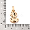 Brass Micro Pave Cubic Zirconia Pendants KK-C076-29S-G02-3