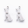 Non-Tarnish 201 Stainless Steel Pendants STAS-F231-061P-1