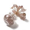 Natural Strawberry Quartz Chips Tree Decorations DJEW-Z007-02B-3