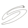 Non-Tarnish 304 Stainless Steel Cable Chain for Necklace STAS-E052-61P-55cm-4