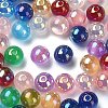 UV Plating Iridescent Acrylic Beads MACR-CJ0001-75-3