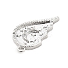 Brass Micro Pave Cubic Zirconia Pendants KK-L228-25B-P-2
