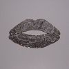 Lip Computerized Embroidery Cloth Iron On Patches FIND-WH0094-16B-02-2