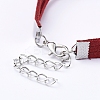 Faux Suede Cord Multi-strand Bracelets BJEW-JB05072-M-4