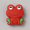 Frog Food Grade Eco-Friendly Silicone Focal Beads SIL-WH0006-29A-1