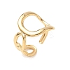 Hollow 304 Stainless Steel Cuff Rings RJEW-S626-07G-2
