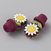 Sunflower Flowerpot Food Grade Eco-Friendly Silicone Beads SIL-TAC0002-20A-2
