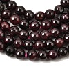 Natural Garnet Gemstone Bead Strands X-G-R263-4mm-3