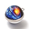 Galaxy Theme Luminous Glass Ball Pendants GLAA-D021-01P-05-2