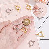 Unicraftale 8Pcs 2 Colors 304 Stainless Steel Spring Ring Clasps STAS-UN0053-82-4