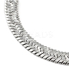 Non-Tarnish 304 Stainless Steel Herringbone Chain Bracelet BJEW-D028-02B-02P-3
