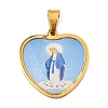Ion Plating(IP) 304 Stainless Steel Pendants STAS-H182-11A-G-1