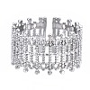 Non-Tarnish 304 Stainless Steel Bar Wrap Open Cuff Ring RJEW-T023-29P-1