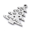 Christmas Theme Anti-Tarnish 304 Stainless Steel Pendants STAS-R003-04P-03-2