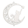 201 Stainless Steel Laser Cut Connector Charms STAS-Z116-06P-1