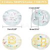 2 Colors Plating Transparent Acrylic Beads TACR-CA0001-03-2