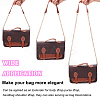 WADORN 3Pcs 3 Style PU Leather Curb Chain Bag Straps FIND-WR0010-42A-3