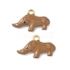 304 Stainless Steel Enamel Pendants STAS-I346-31G-1