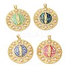 Rack Plating Brass Micro Pave Cubic Zirconia Earrings KK-P268-06B-G-1