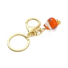 Fortune Cat Porcelain Pendant Keychain KEYC-G064-02-4
