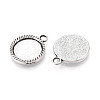 Tibetan Style Alloy Pendant Cabochon Settings PALLOY-N178-07AS-2