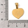 304 Stainless Steel Charms STAS-B094-15G-3