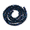 Electroplate Opaque Solid Color Glass Beads Strands EGLA-A044-P3mm-L16-3