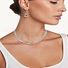 1Pc Stainless Steel Snake Chain 3 Strand Choker Necklaces for Women NJEW-LP0006-01P-1