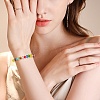 300Pcs 10 Colors Glass Beads Strands EGLA-YW0003-84-6
