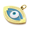 Ion Plating(IP) 304 Stainless Steel Enamel Pendants STAS-Z104-12G-02-2