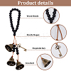 Iron Bell Pendant Decorations HJEW-OC00024-4