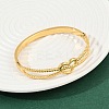 304 Stainless Steel Hinged Bangles for Women BJEW-C114-04G-3