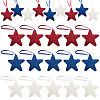 24Pcs 3 Colors Independence Day Foam Star Pendant Decorations AJEW-CN0004-58-1