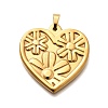 304 Stainless Steel Pendants STAS-B079-02G-02-1