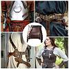 Medieval Viking PU Leather Belt Skirt AJEW-WH20077-031D-6
