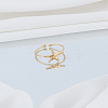 1Pc 304 Stainless Steel Open Cuff Rings for Women RJEW-LP0008-24-3