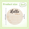 Wooden Baby Photo Props WOOD-WH0002-56B-2