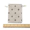 24Pcs 6 Colors Polycotton(Polyester Cotton) Packing Pouches Drawstring Bags ABAG-FS0001-12-5