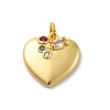Brass Micro Pave Cubic Zirconia Pendants KK-U033-16P-1