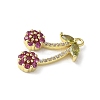 Brass Micro Pave Cubic Zirconia Pendants KK-P290-02E-G-2
