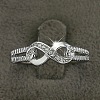 Brass & Clear Cubic Zirconia Finger Rings for Women FS-WGA713C-04-1