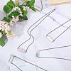 10Pcs 2 Styles 304 Stainless Steel Rolo Chain Necklaces Making NJEW-CA00001-5