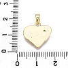 Brass Micro Pave Cubic Zirconia Pendants KK-T070-40G-3