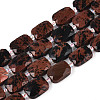 Natural Mahogany Obsidian Beads Strands G-T139-74-4