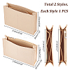 2Pcs 2 Style Wool Felt Purse Organizer Insert FIND-WR0004-90-3