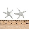 Brass Micro Pave Clear Cubic Zirconia Pendants KK-G535-02A-P-3