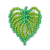Handmade Glass Seed Beaded Pendants PALLOY-MZ00797-01-1